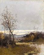 Eugene Galien-Laloue, On the riverbank